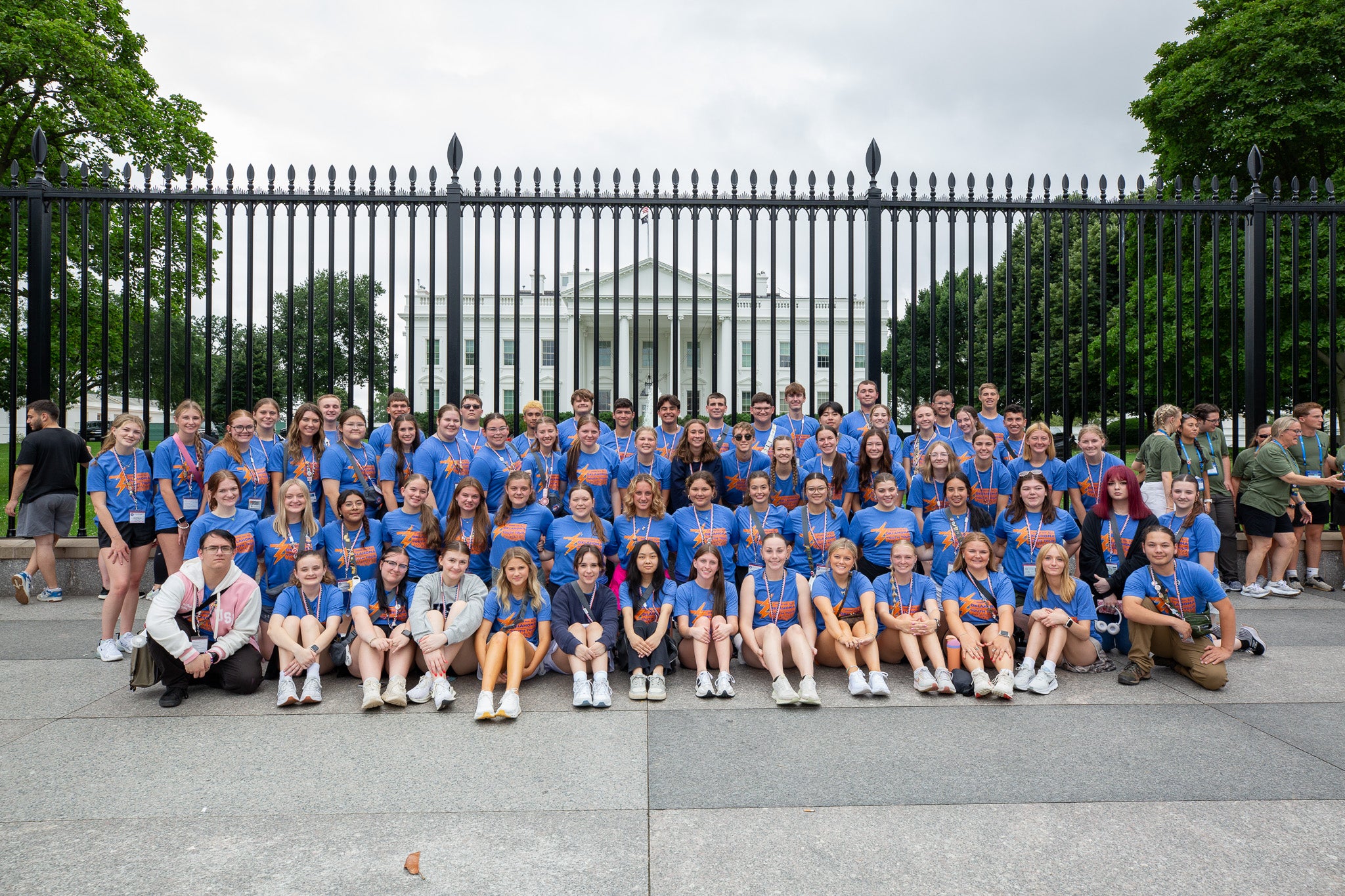 Delegates in front of White House