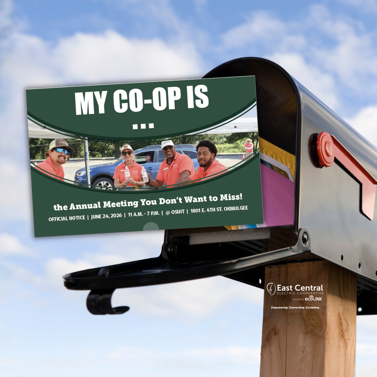 Image of the 2026 Official Notice being removed from a mailbox.