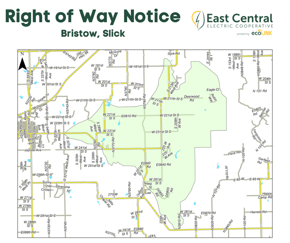Map of tree trimming efforts