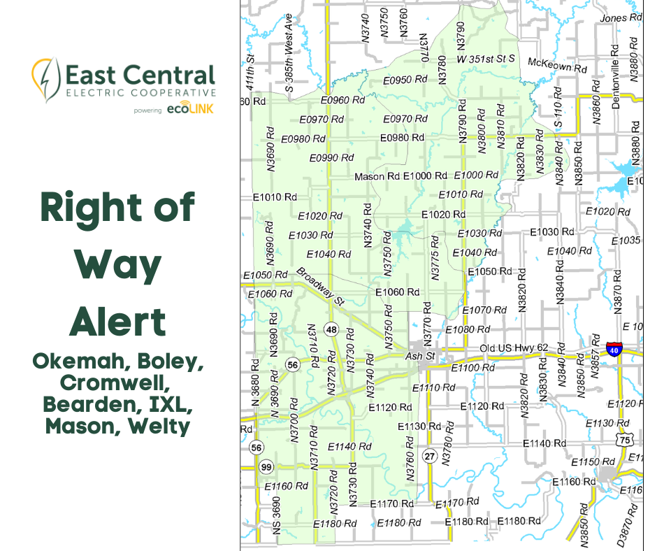 Map of tree trimming efforts