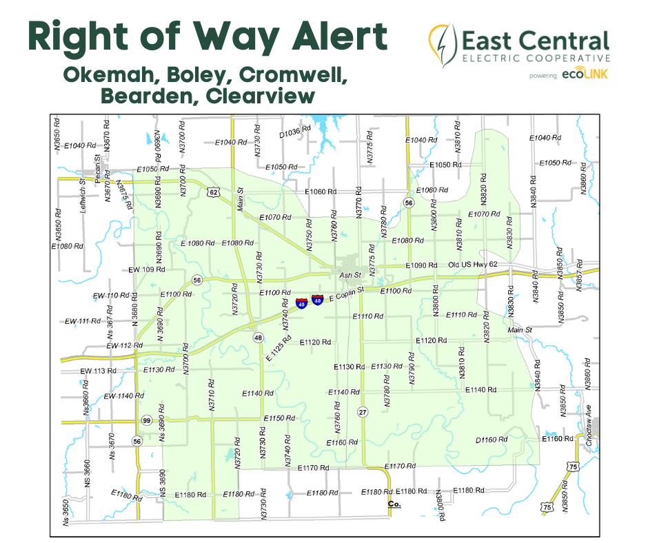 Map of tree trimming efforts