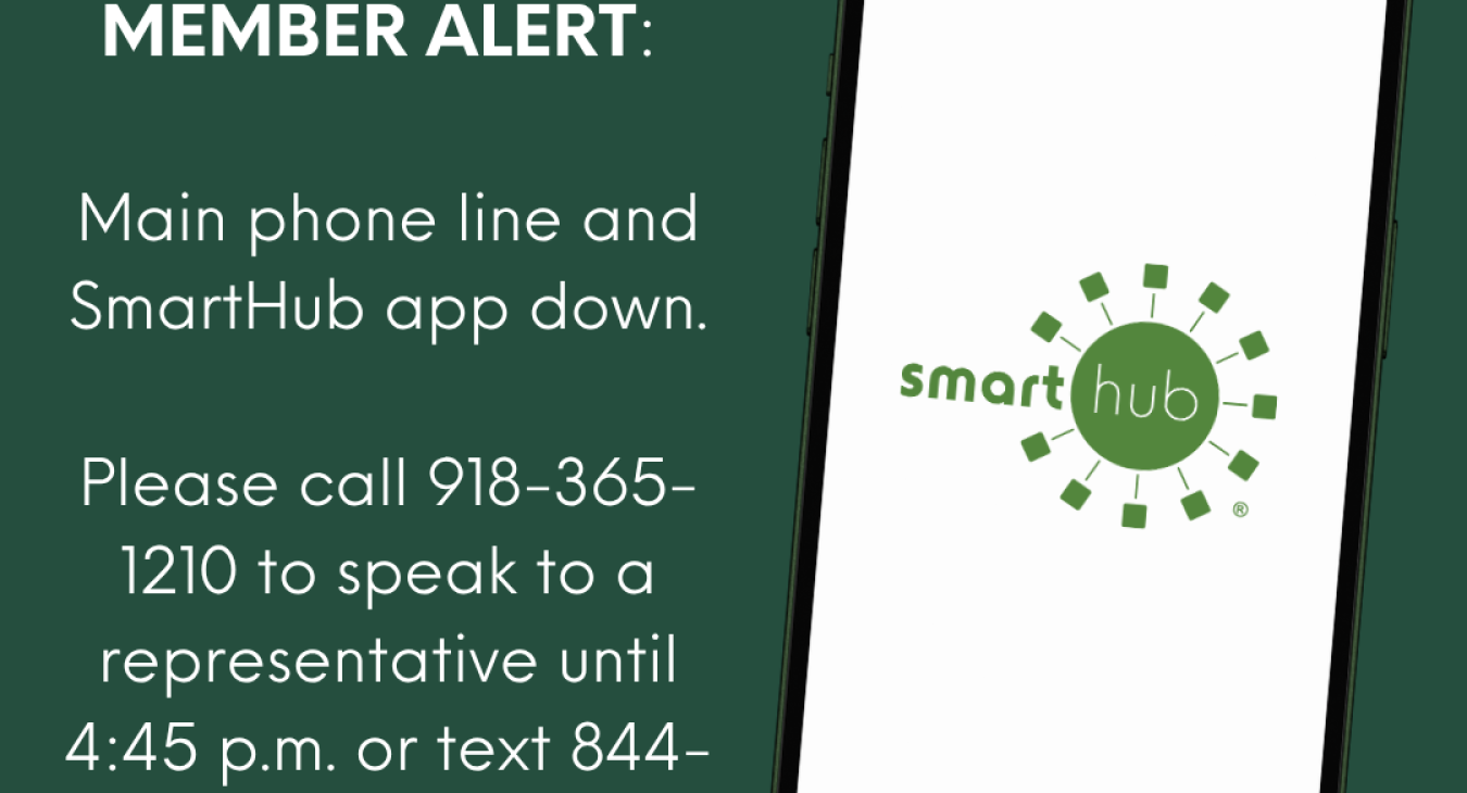 Main Phone Line and SmartHub Down. 